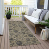 Piper Looms Chantille Floral ACN680 Brown Area Rug