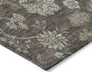 Piper Looms Chantille Floral ACN680 Chocolate Area Rug