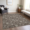 Piper Looms Chantille Floral ACN680 Chocolate Area Rug