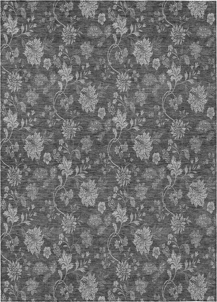 Piper Looms Chantille Floral ACN680 Gray Area Rug