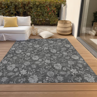 Piper Looms Chantille Floral ACN680 Gray Area Rug