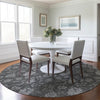 Piper Looms Chantille Floral ACN680 Gray Area Rug