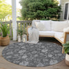 Piper Looms Chantille Floral ACN680 Gray Area Rug