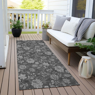 Piper Looms Chantille Floral ACN680 Gray Area Rug