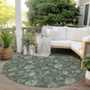 Piper Looms Chantille Floral ACN680 Olive Area Rug