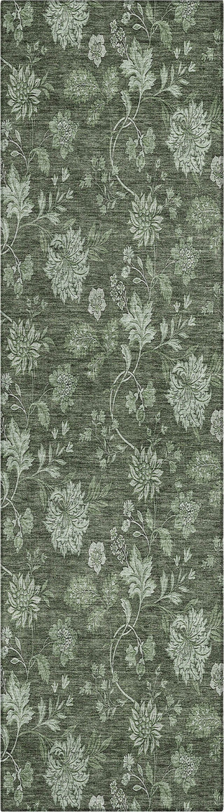 Piper Looms Chantille Floral ACN680 Olive Area Rug