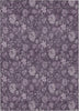 Piper Looms Chantille Floral ACN680 Plum Area Rug