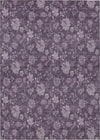 Piper Looms Chantille Floral ACN680 Plum Area Rug