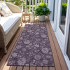 Piper Looms Chantille Floral ACN680 Plum Area Rug