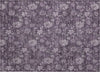 Piper Looms Chantille Floral ACN680 Plum Area Rug