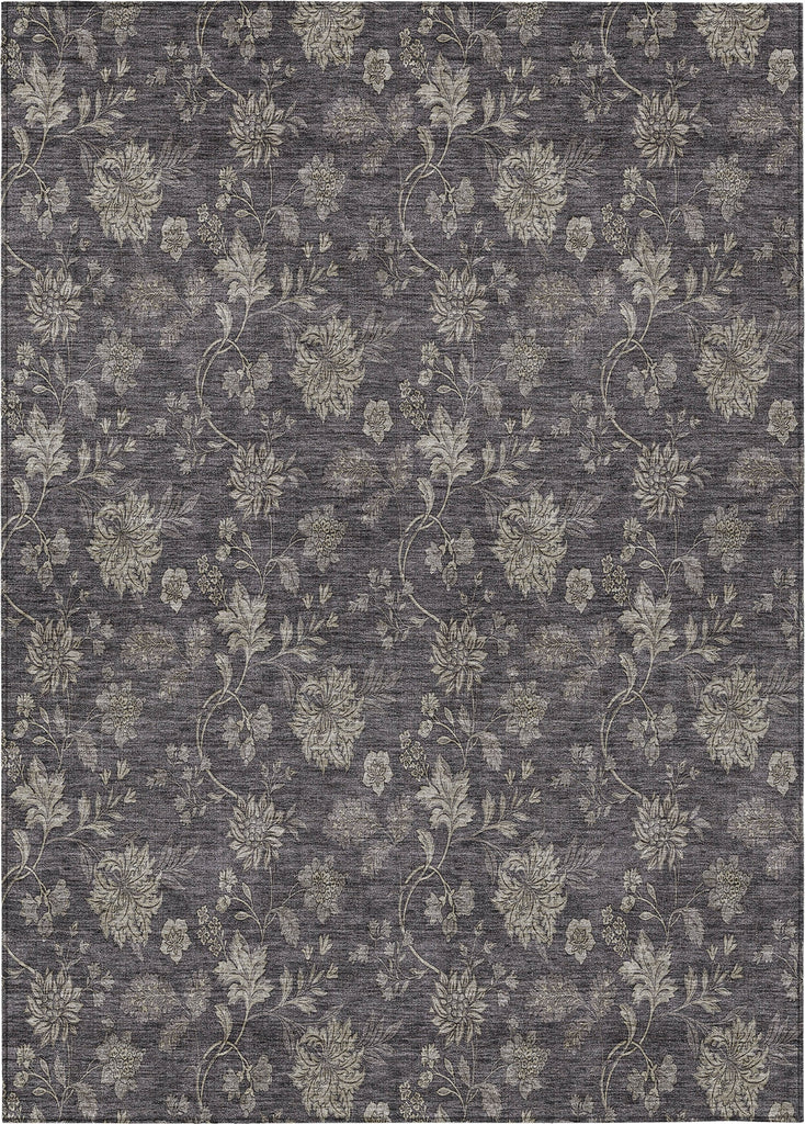 Piper Looms Chantille Floral ACN680 Taupe Area Rug