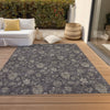 Piper Looms Chantille Floral ACN680 Taupe Area Rug