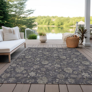 Piper Looms Chantille Floral ACN680 Taupe Area Rug