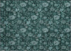 Piper Looms Chantille Floral ACN680 Teal Area Rug