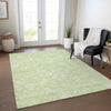 Piper Looms Chantille Floral ACN681 Aloe Area Rug Lifestyle Image Feature