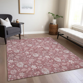 Piper Looms Chantille Floral ACN681 Blush Area Rug