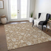 Piper Looms Chantille Floral ACN681 Copper Area Rug Lifestyle Image Feature