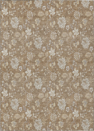 Piper Looms Chantille Floral ACN681 Copper Area Rug