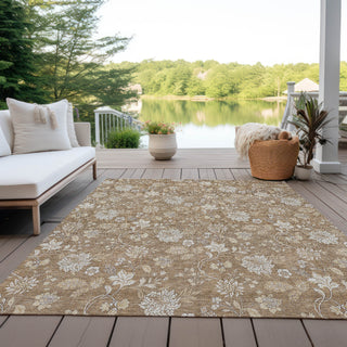 Piper Looms Chantille Floral ACN681 Copper Area Rug