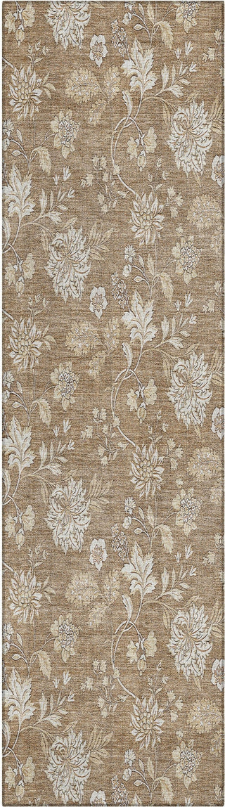 Piper Looms Chantille Floral ACN681 Copper Area Rug