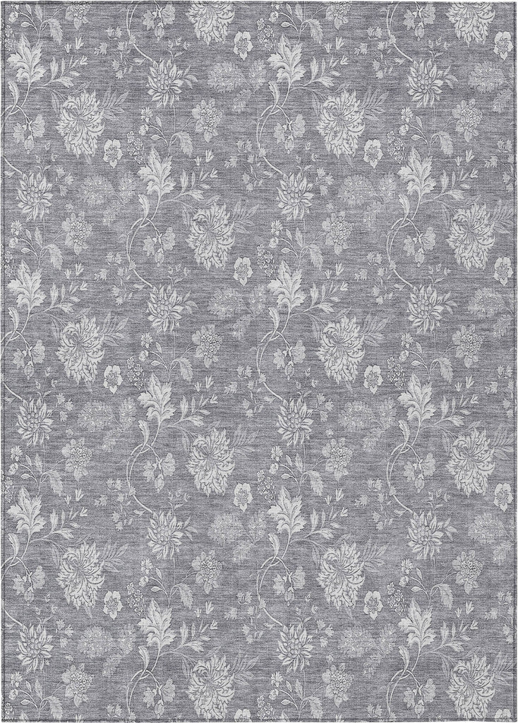 Piper Looms Chantille Floral ACN681 Gray Area Rug