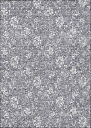 Piper Looms Chantille Floral ACN681 Gray Area Rug