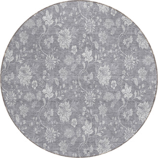 Piper Looms Chantille Floral ACN681 Gray Area Rug