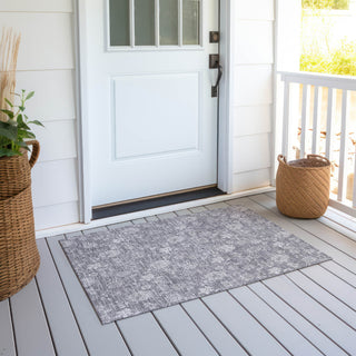 Piper Looms Chantille Floral ACN681 Gray Area Rug