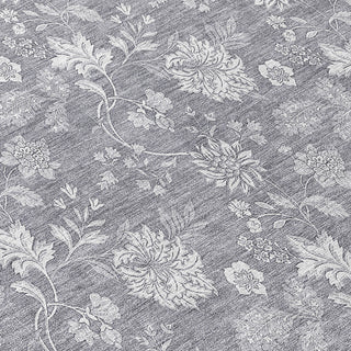 Piper Looms Chantille Floral ACN681 Gray Area Rug