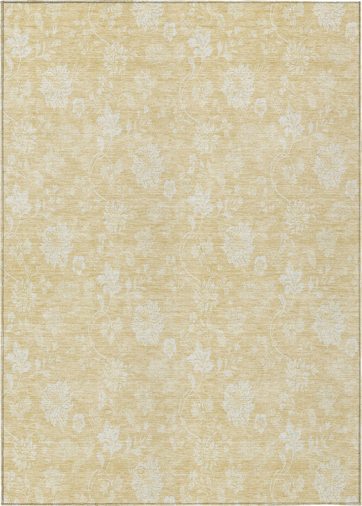 Piper Looms Chantille Floral ACN681 Honey Area Rug