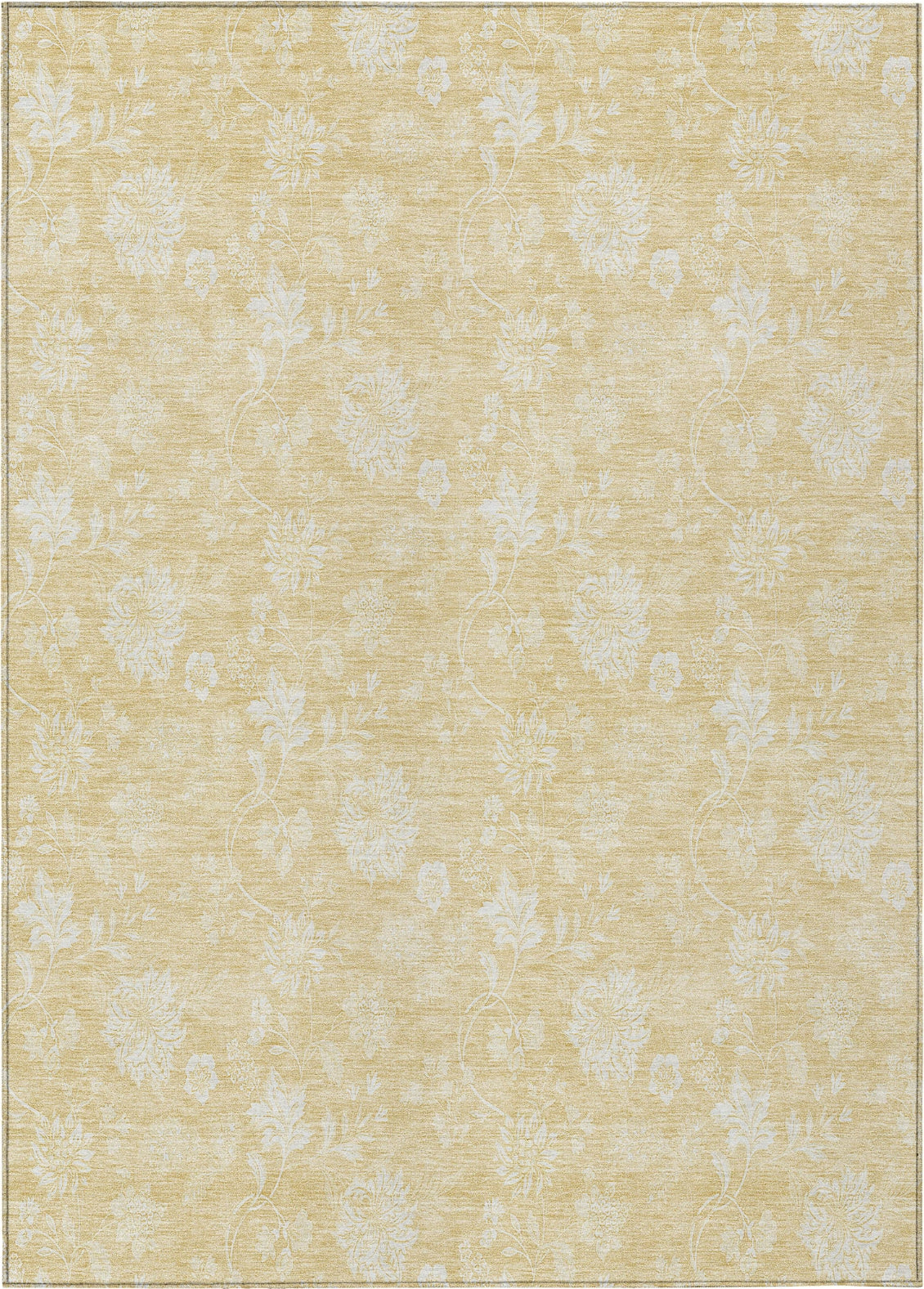 Piper Looms Chantille Floral ACN681 Honey Area Rug