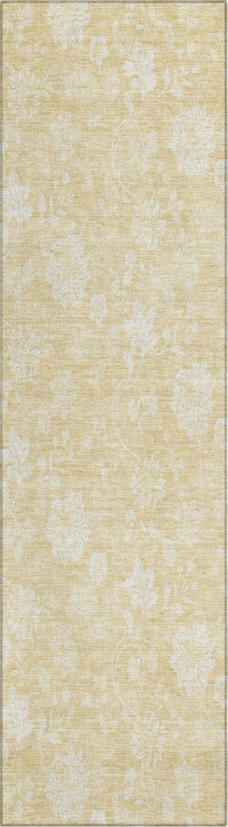 Piper Looms Chantille Floral ACN681 Honey Area Rug