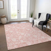 Piper Looms Chantille Floral ACN681 Pink Area Rug Lifestyle Image Feature