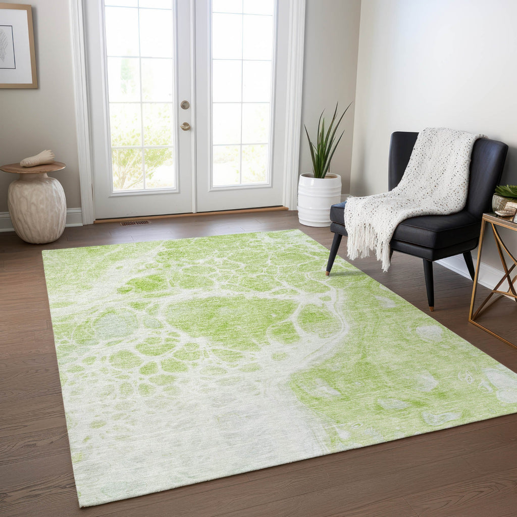 Piper Looms Chantille Modern ACN682 Aloe Area Rug Lifestyle Image Feature