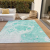 Piper Looms Chantille Modern ACN682 Aqua Area Rug