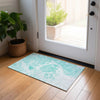 Piper Looms Chantille Modern ACN682 Aqua Area Rug