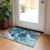 Piper Looms Chantille Modern ACN682 Teal Area Rug