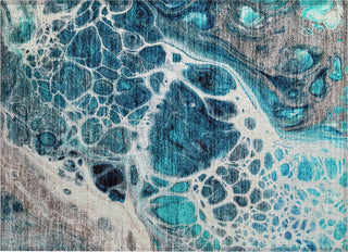 Piper Looms Chantille Modern ACN682 Teal Area Rug