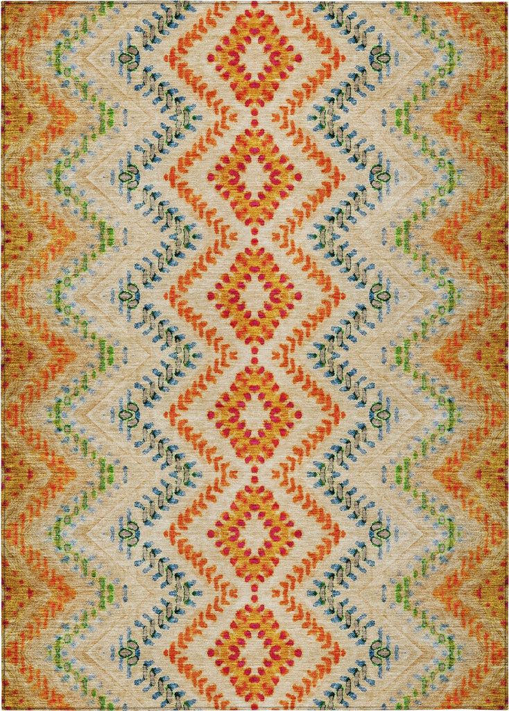 Piper Looms Chantille Geometric ACN683 Beige Area Rug