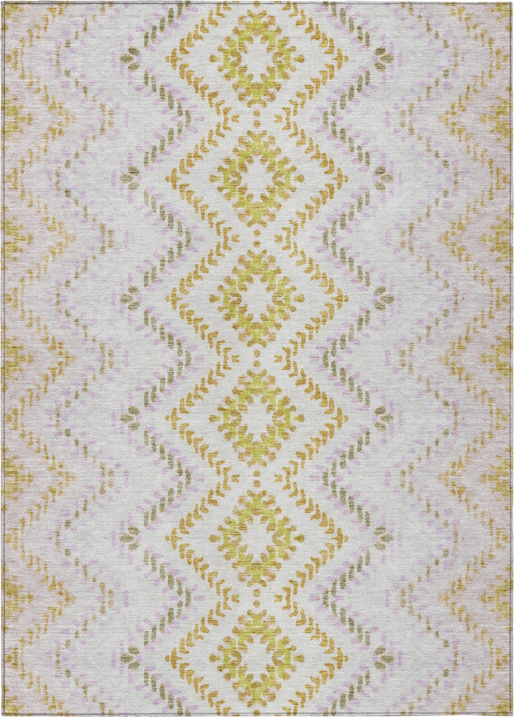 Piper Looms Chantille Geometric ACN683 Pearl Area Rug