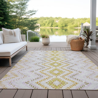 Piper Looms Chantille Geometric ACN683 Pearl Area Rug