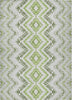 Piper Looms Chantille Geometric ACN684 Aloe Area Rug