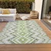 Piper Looms Chantille Geometric ACN684 Aloe Area Rug