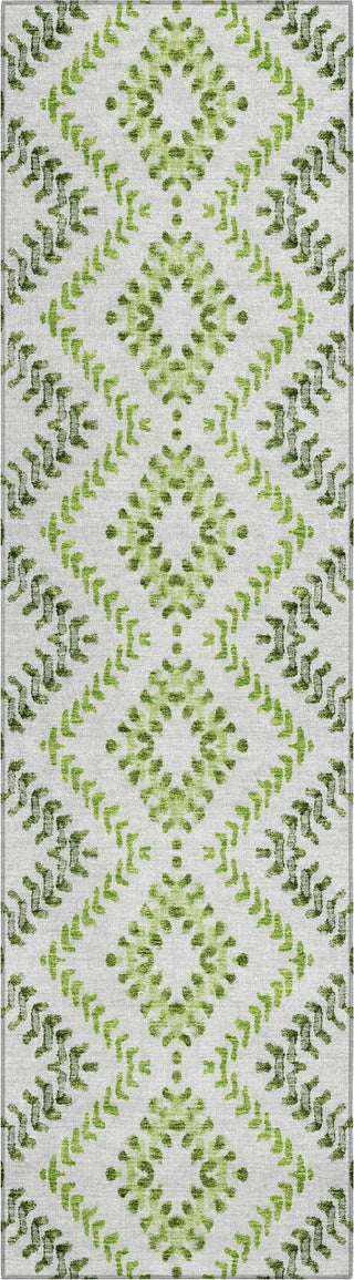 Piper Looms Chantille Geometric ACN684 Aloe Area Rug