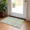 Piper Looms Chantille Geometric ACN684 Aloe Area Rug