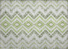 Piper Looms Chantille Geometric ACN684 Aloe Area Rug