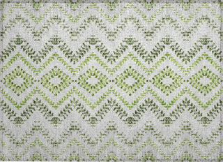 Piper Looms Chantille Geometric ACN684 Aloe Area Rug