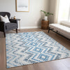 Piper Looms Chantille Geometric ACN684 Blue Area Rug