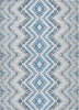 Piper Looms Chantille Geometric ACN684 Blue Area Rug