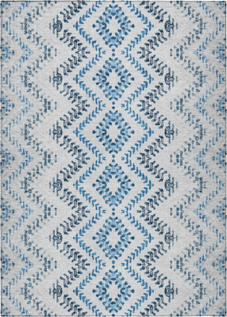 Piper Looms Chantille Geometric ACN684 Blue Area Rug